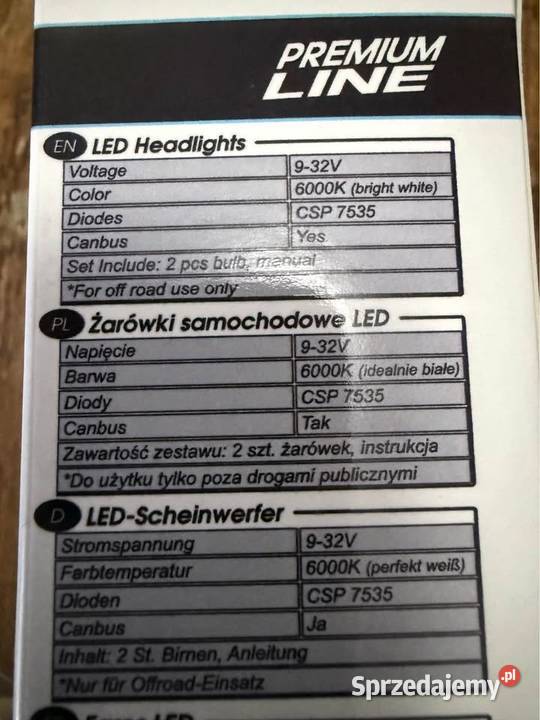 Żarówki h7 LED Oświetlenie mazowieckie Ostrołęka