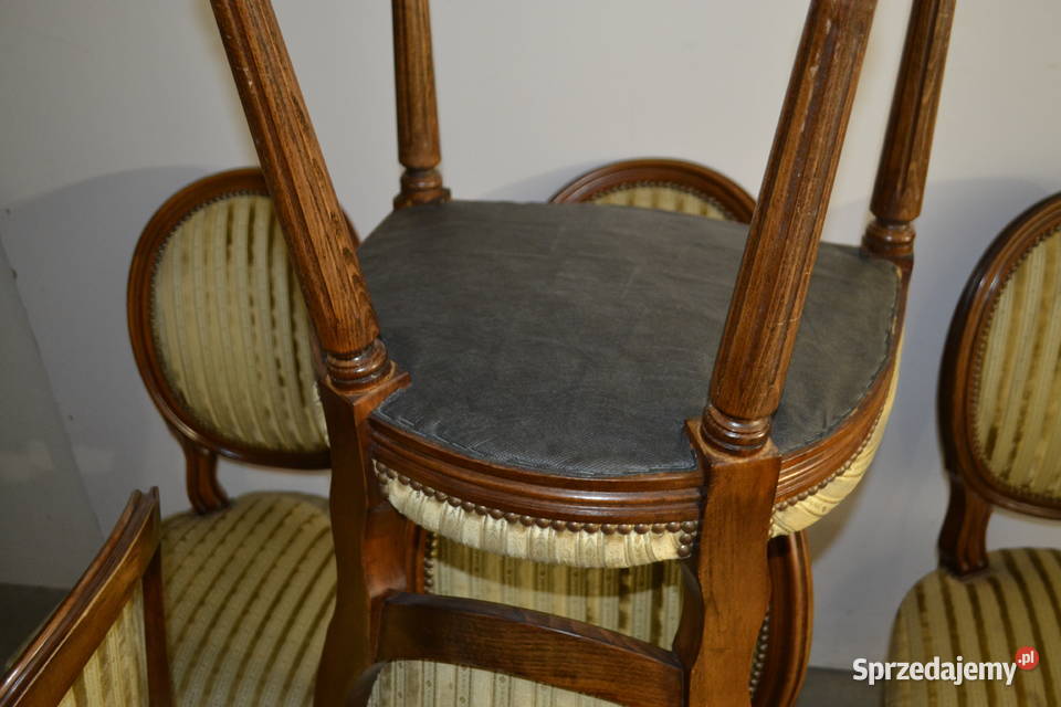 krzesła medaliony 6 Meble śląskie Będzin