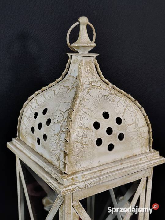 Lampa Na Świece Metalowa Z Żeliwnymi Elementami Poddębice sprzedam