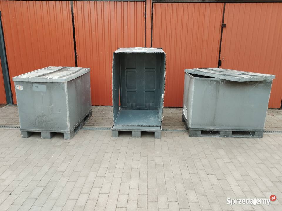 Pojemnik paletowy z pokrywą paleta plastikowa