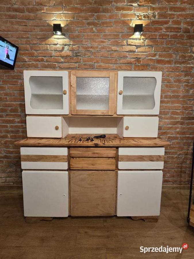 Kredens kuchenny PRL 157cm Kłodzko