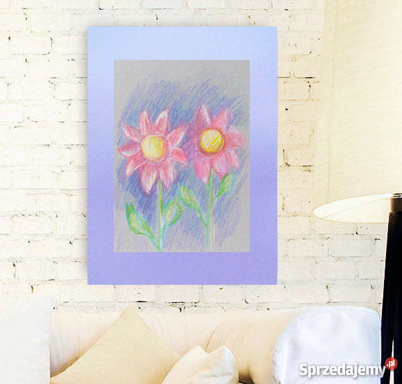ładny obrazek z dwoma kwiatamikwiaty szkic do Katowice