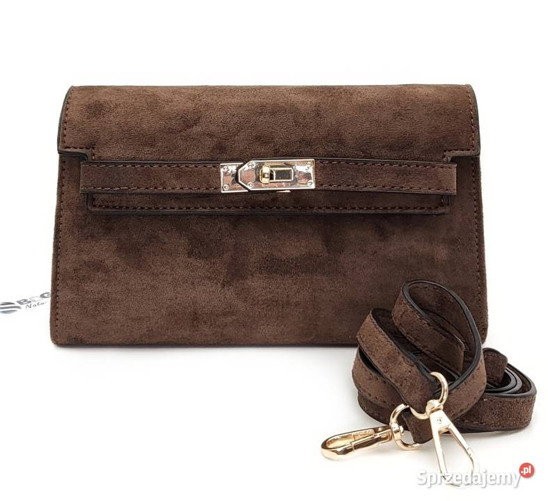 Torebka Kopertówka Listonoszka 2w1 Zamszowa mazowieckie Warszawa