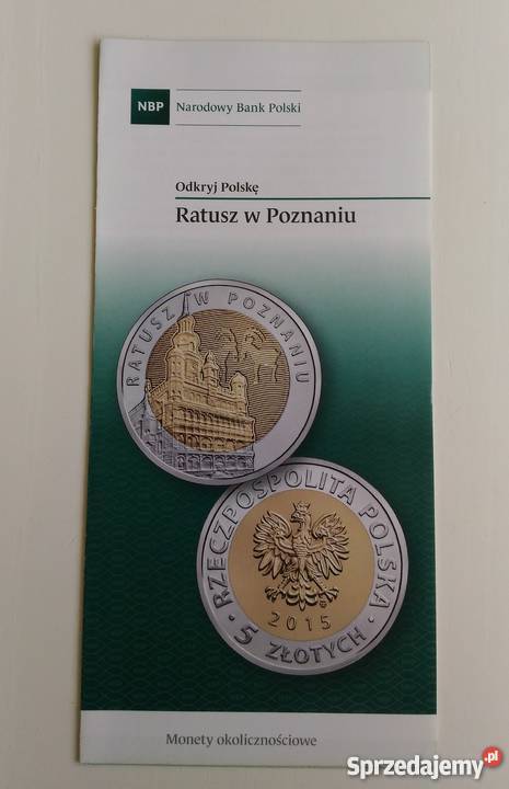 Prospekt emisyjny 5 Ratusz w Poznaniu 2015 Numizmatyka Łódź sprzedam