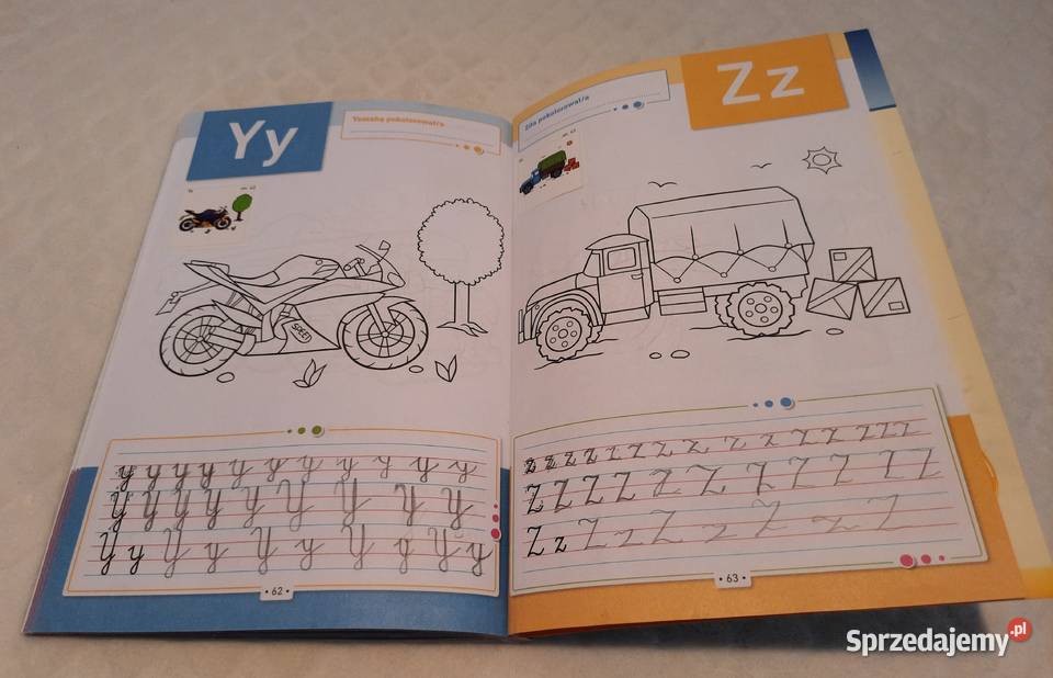 Pisanie literek z Pojazdami Greg Kolorowanki Czeladź
