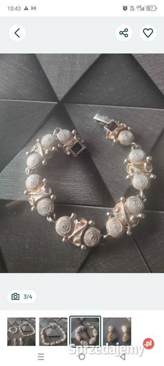 Naszyjnik komplet kolczyki branzoletka Naszyjniki Bolesławiec