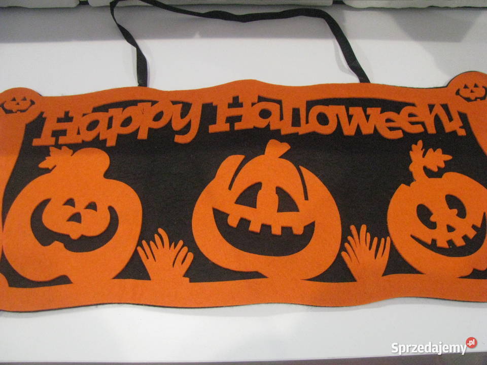 nowa zawieszka filcowa na drzwi Happy Halloween Włocławek