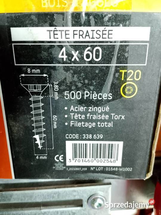 Wkręty do drewna firmy TECHPRO 500 Ostrów Wielkopolski