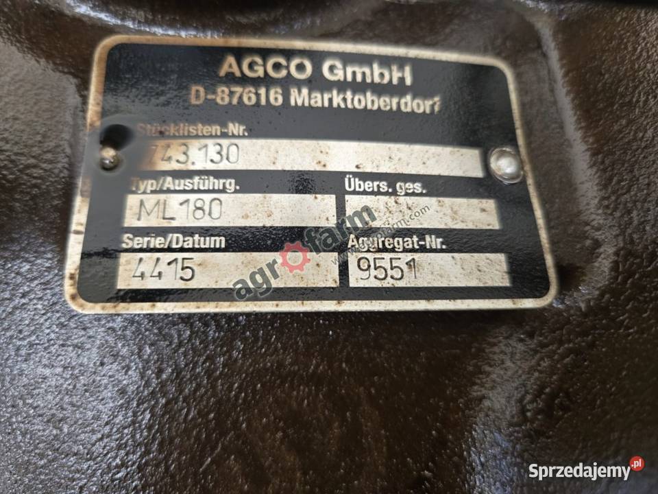 Skrzynia biegów Vario ML180 Fendt 716 718 722