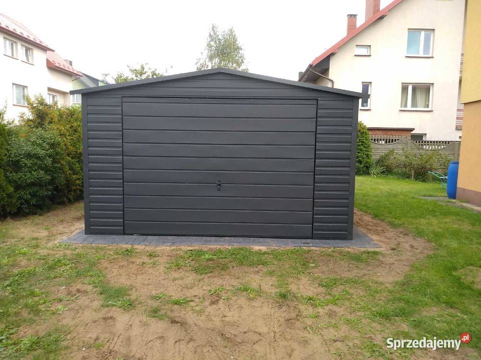 Garaż dwuspadowy 4x5 dwuspadowy kolor Ząbki