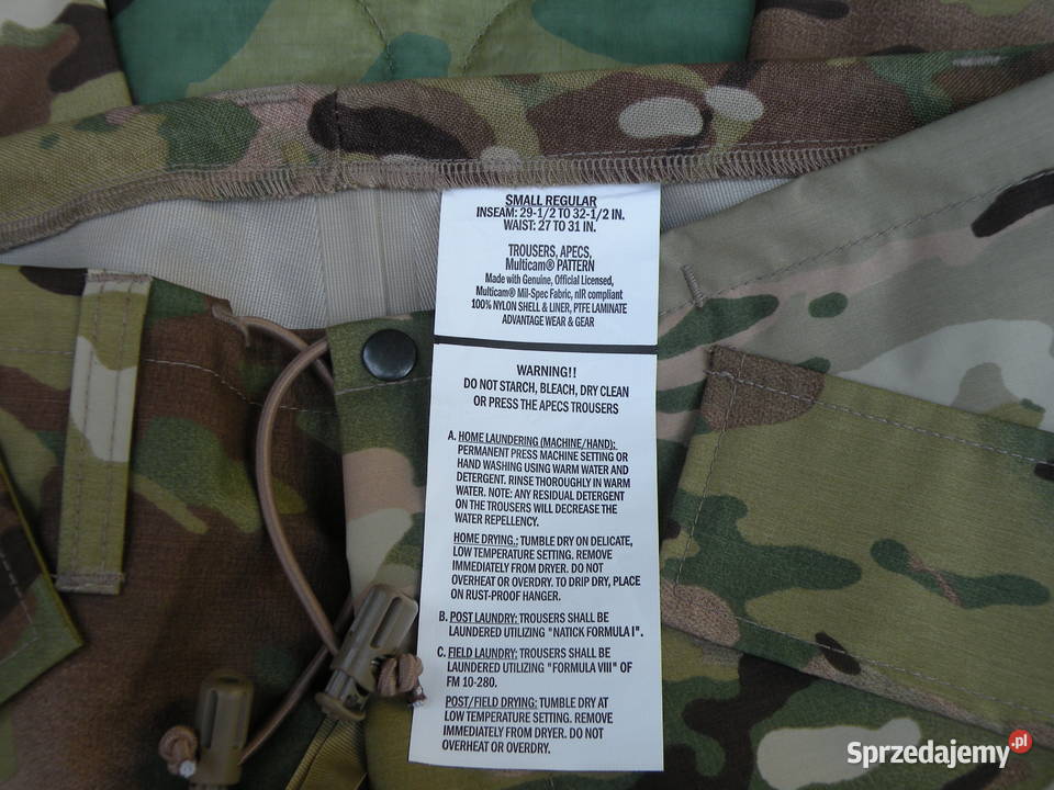 Spodnie APECS multicam small regular dolnośląskie Wrocław sprzedam
