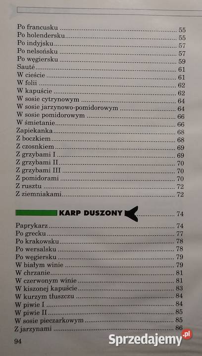 Karp na 100 sposobów Tadeusz Borowicz kuchnia, potrawy Gdańsk