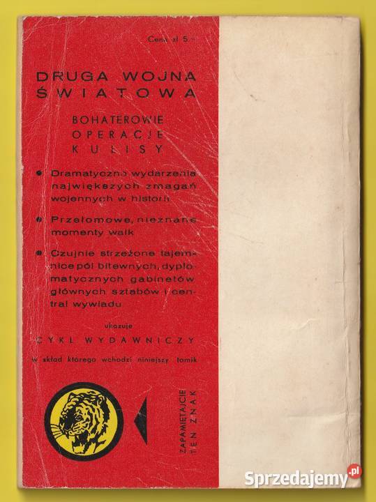 ŻÓŁTY TYGRYS KAMIENNY KRATER 1963 łódzkie Łódź