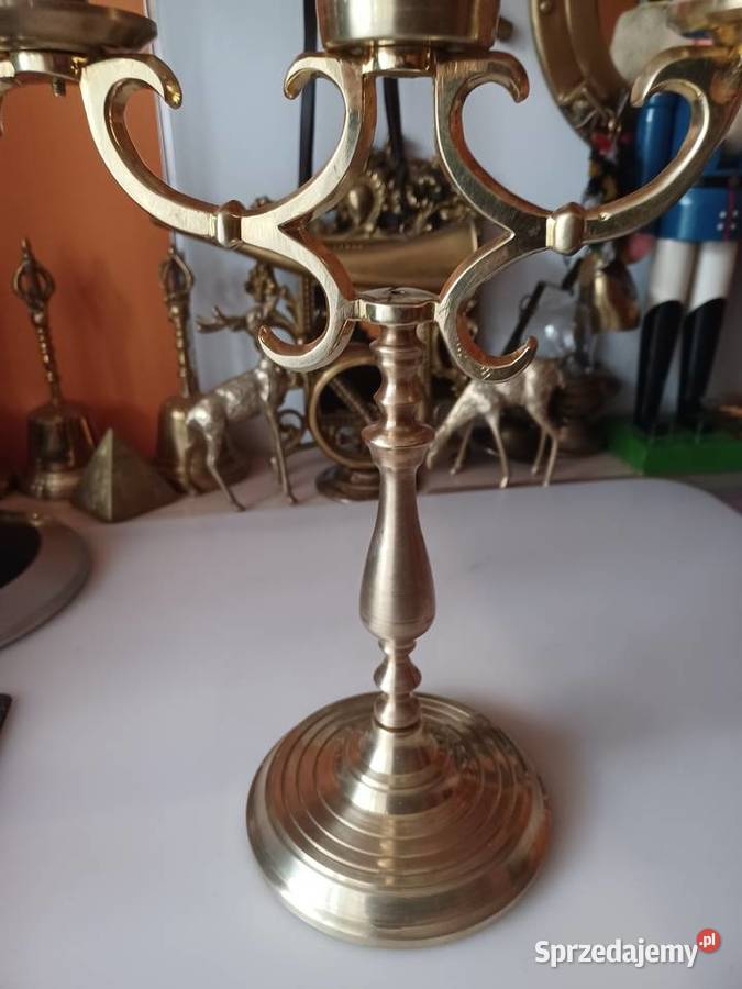 Świecznik Księstwo Warszawskie Mosiądz Dom i Ogród sprzedam