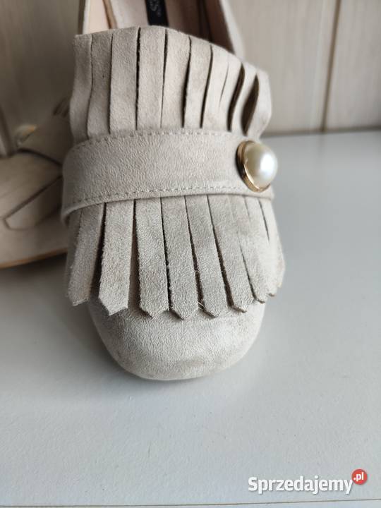 Nowe buty Vices 39 bezowe na obcasie półbuty zachodniopomorskie Szczecin