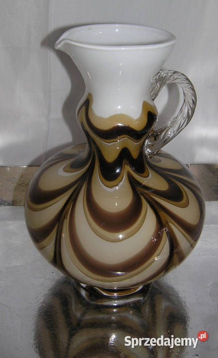 wazon vintage szkło opalinoweD40 Porcelana i szkło dolnośląskie Bartków