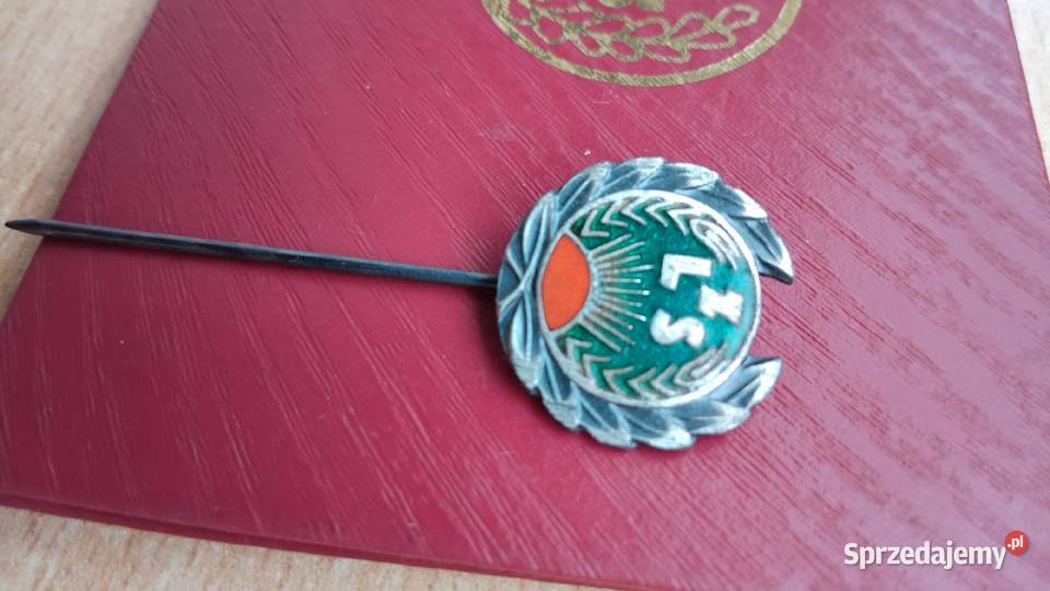 Legitymacja i odznaka srebrna LZS Nakło nad Notecią