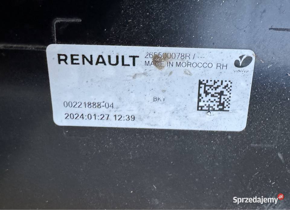 Lampa tył tylna prawa rh Renault megane V 5 Międzychód sprzedam
