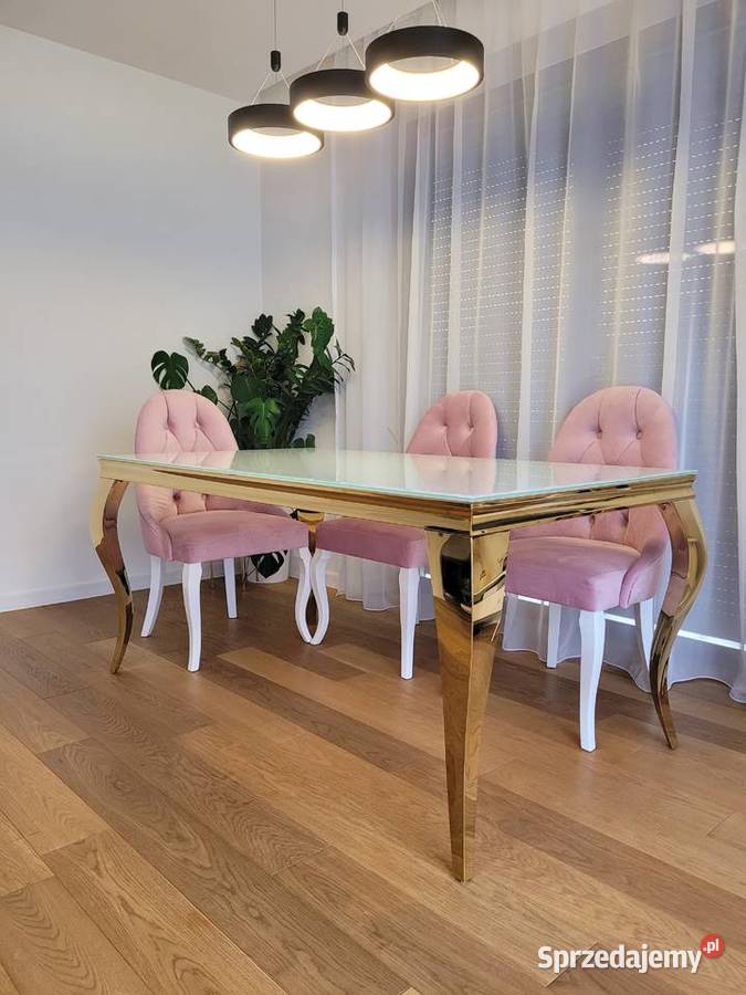 STÓŁ ZŁOTY LUXURY stół glamour AKANT Stoły Gierałtowiczki sprzedam