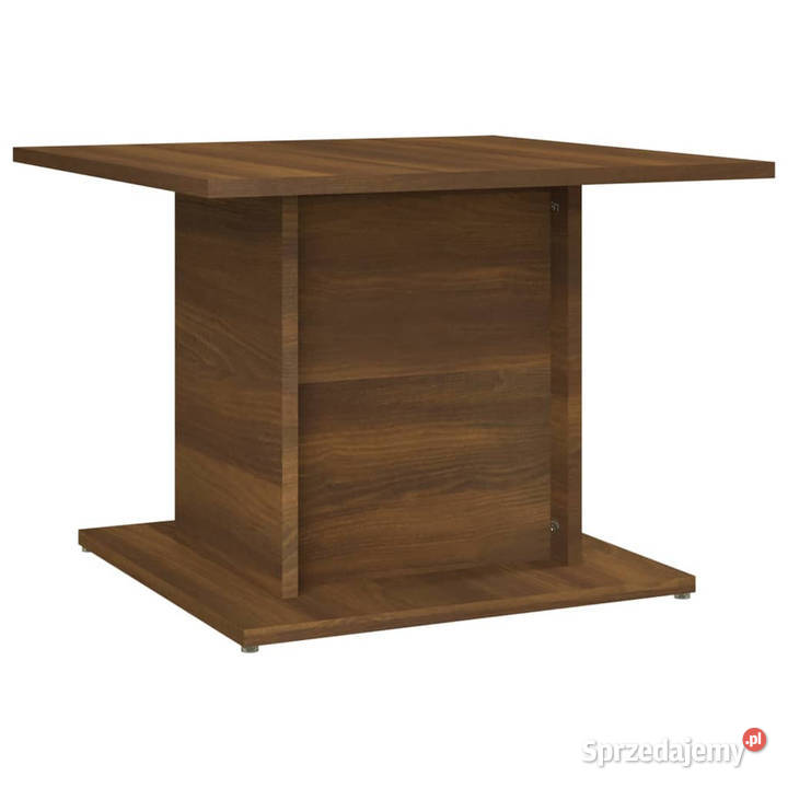 Stolik kawowy brązowy dąb 555x555x40 WM813097 Meble