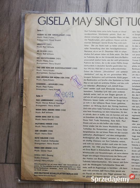 Dwie płyty firmy Amiga Niemcy NRD wielkopolskie Wronki