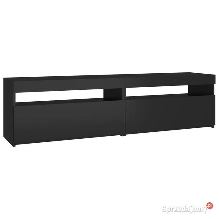 Szafki pod TV z oświetleniem LED 2 czarne Warszawa