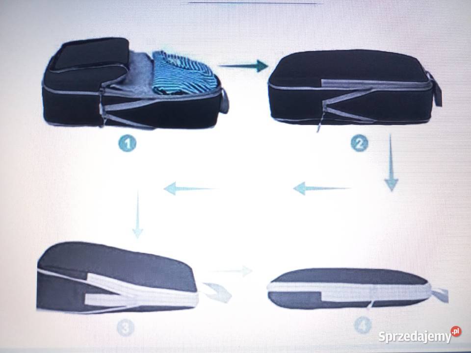 Organizer podróżny Torby kompresyjne czerwone Galanteria i dodatki Białystok sprzedam