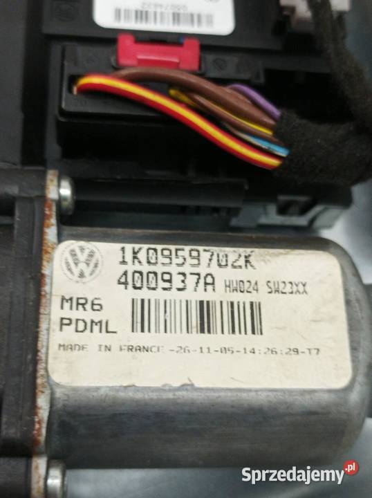 MECHANIZM SZYBY PRAWY PRZÓD 1K0959702K VW