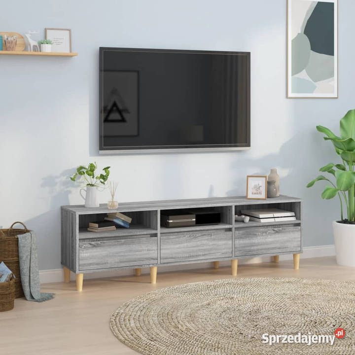 Szafka pod TV szary dąb sonoma 150x30x445 mazowieckie Warszawa