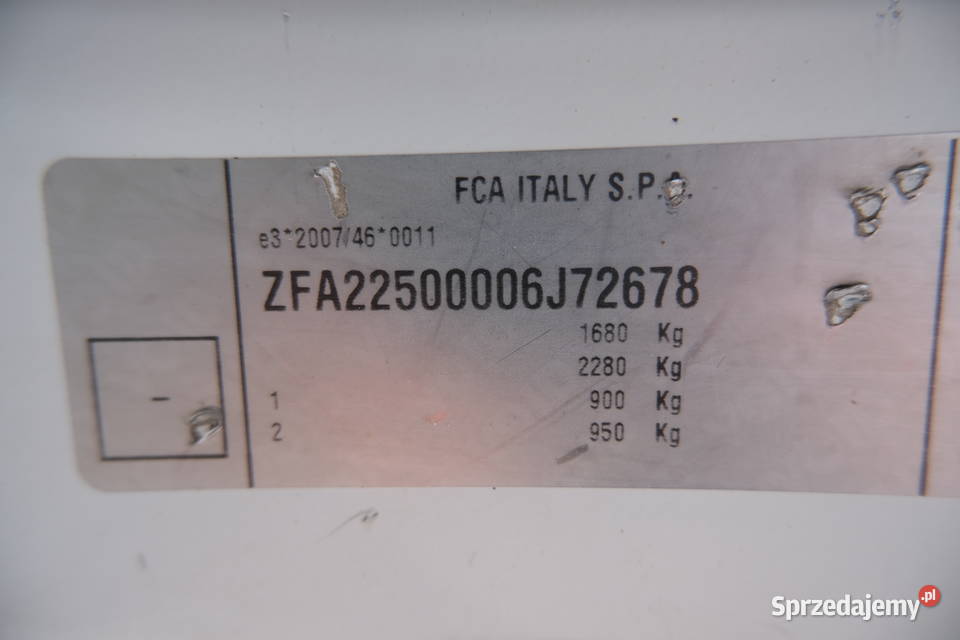 FIAT FIORINO 2018 136800 ccm 78 manualna Warszawa