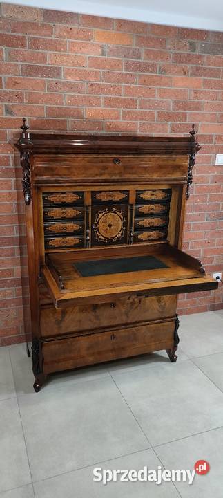 Ekskluzywna sekretera biedermeier antyk Łagów sprzedam