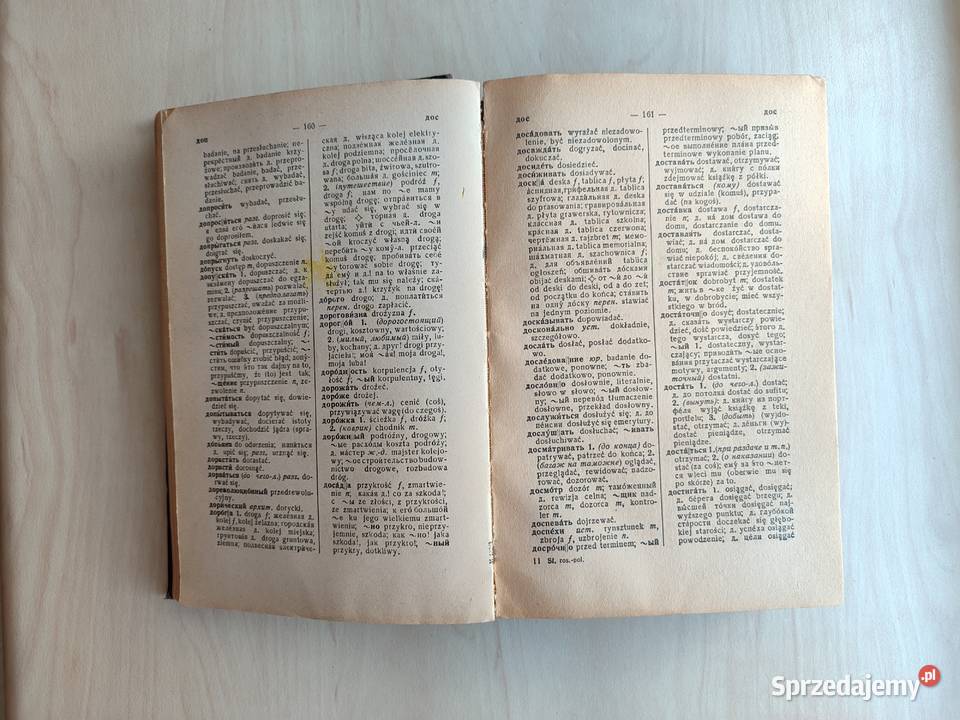 Słownik rosyjskopolski 1950 r Dworecki PRL śląskie Katowice sprzedam