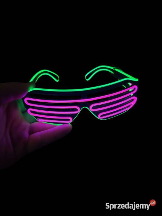Okulary Led świecące neonowe Pozostałe Mrągowo sprzedam