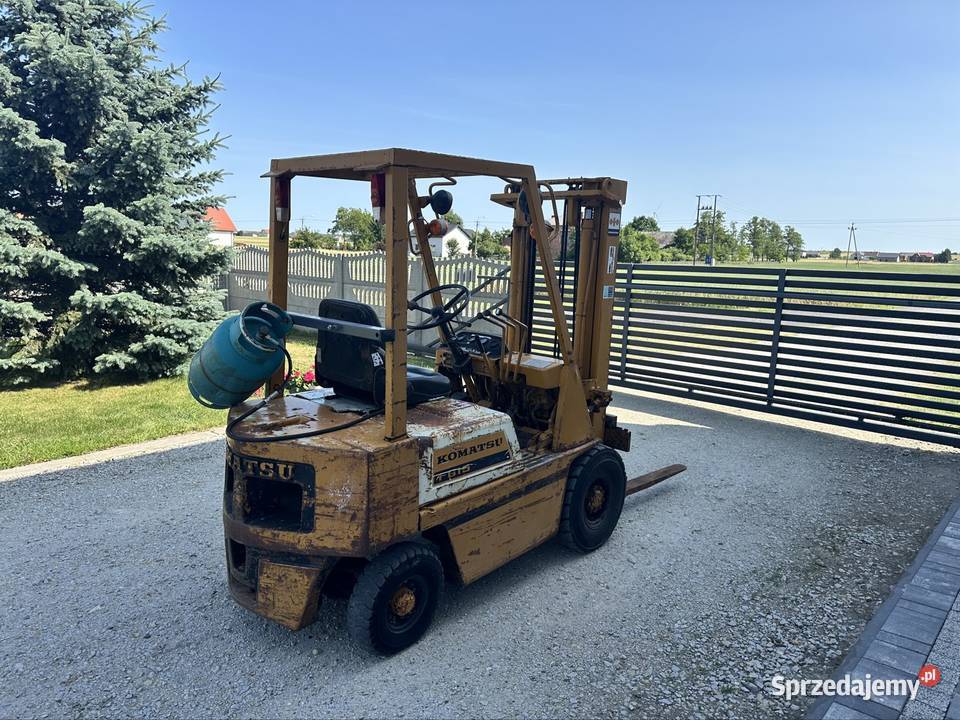 Wózek widlowy Komatsu japoński 15t 33m lpg Pajęczno
