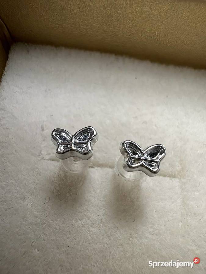 Kolczyki srebrne motyl motyle podkarpackie