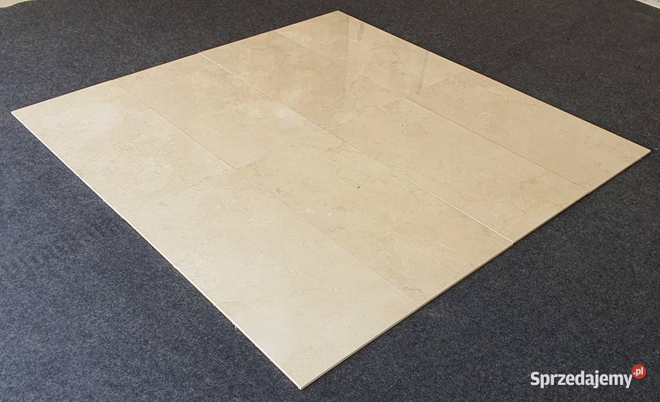 Płytki z marmuru Crema Marfil duży format Bielawa