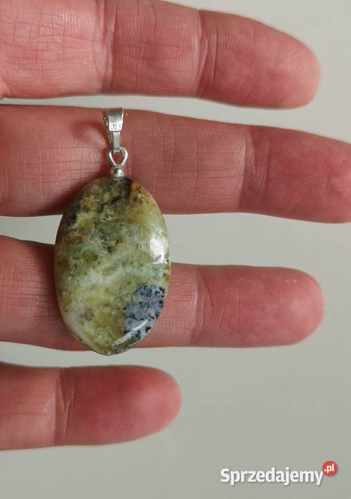 wisiorek z opalem peruwiańskim srebro Toruń sprzedam