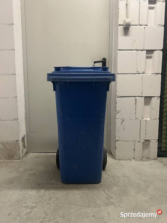 Pojemnik niebieski na odpady 120 l mazowieckie Warszawa