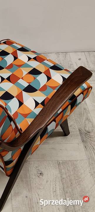 fotel PRL design Czechosłowacja lata 70te
