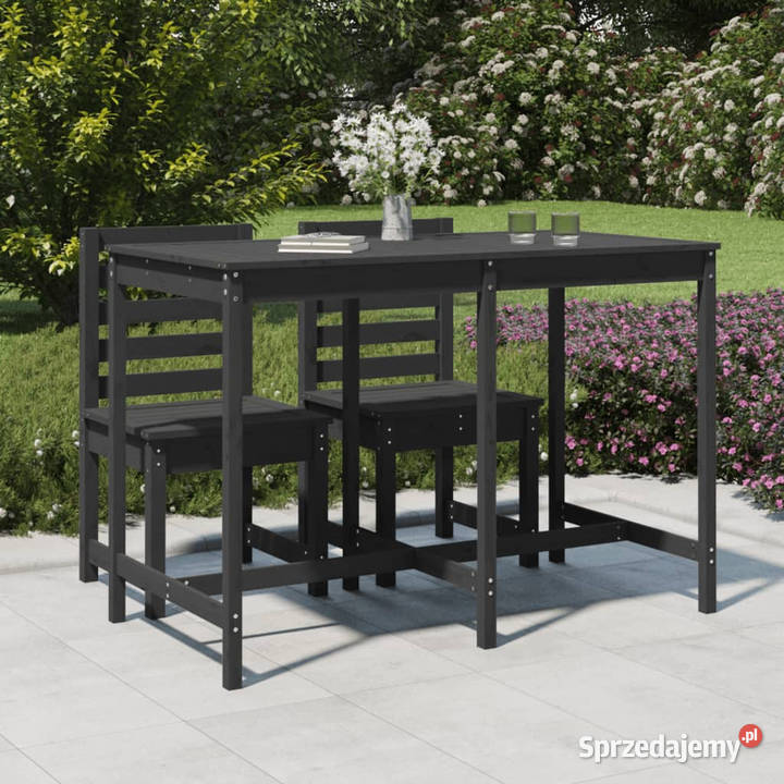 Stolik ogrodowy szary 1595x825x110 lite drewno Warszawa
