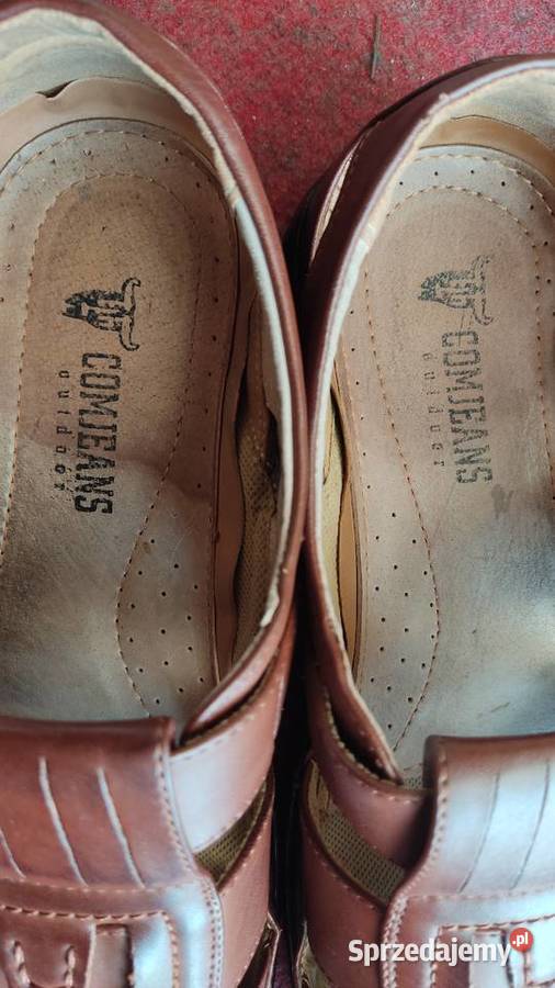 Sandały męskie skórzane 46 Łapczyca sprzedam