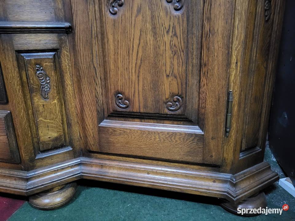 Piękny kredens dębowy lity ciemny dąb biblioteka 54cm kujawsko-pomorskie Sypniewo