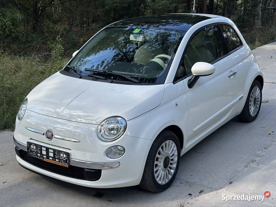Fiat 500 12 biały panorama alufelgi