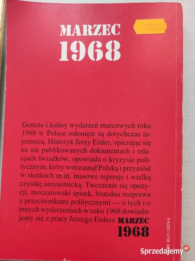 Marzec 1968 Jerzy Eisler świętokrzyskie Kielce sprzedam