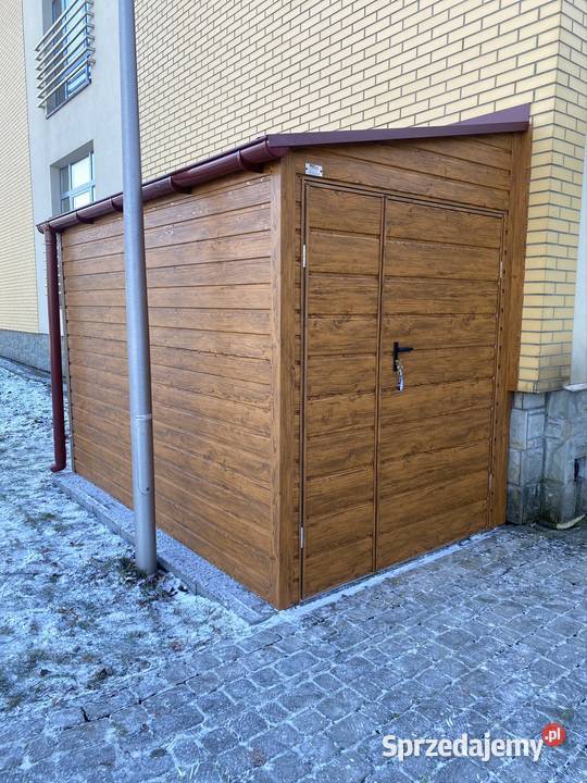 Garaż 2x3 Drewnopodobny Złoty Dąb Sprzedaż