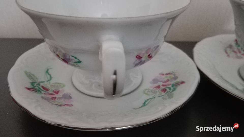 Filiżanki Fryderyka 2 stara porcelana Wałbrzych