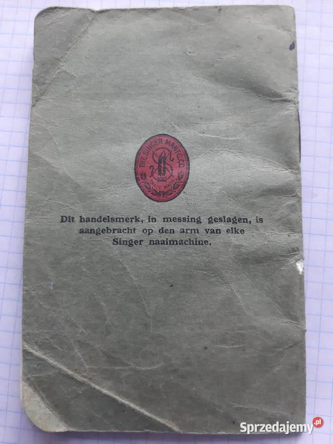 Singer instrukcja obsługi maszyny do szycia z kujawsko-pomorskie Ciechocinek