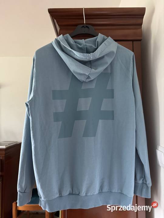 Bluza męska M Carry niebieska z kapturem z Odzież codzienna śląskie