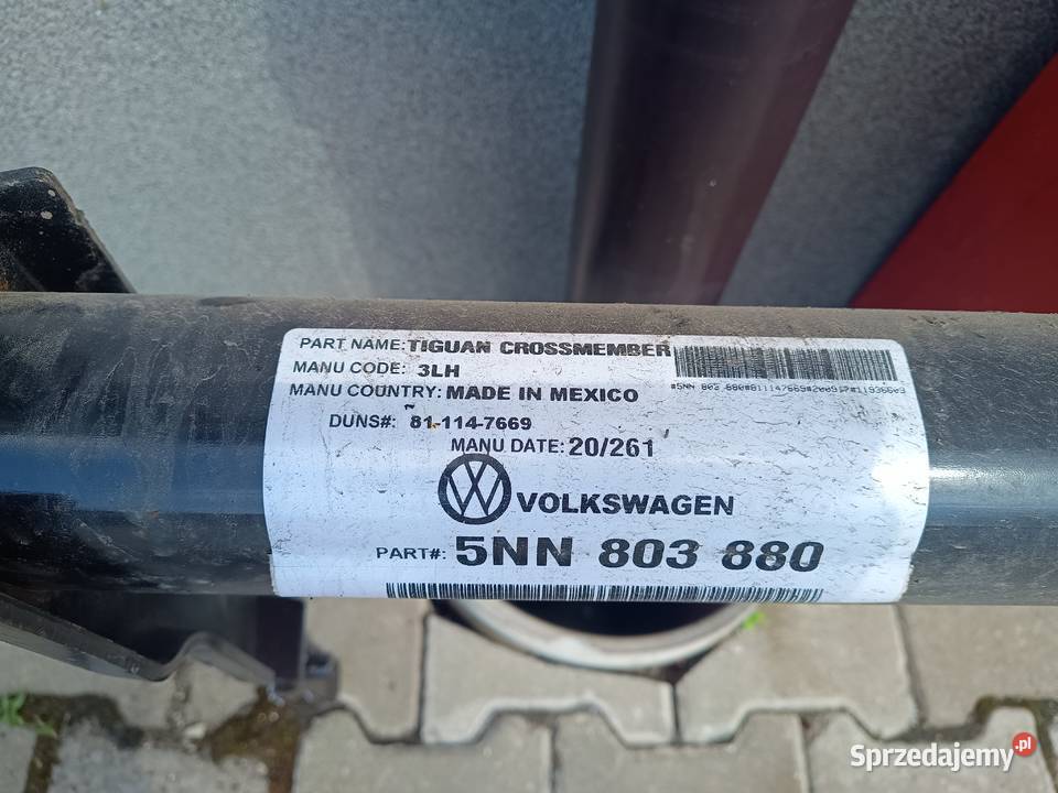 Belka tylnia zderzaka Piasek