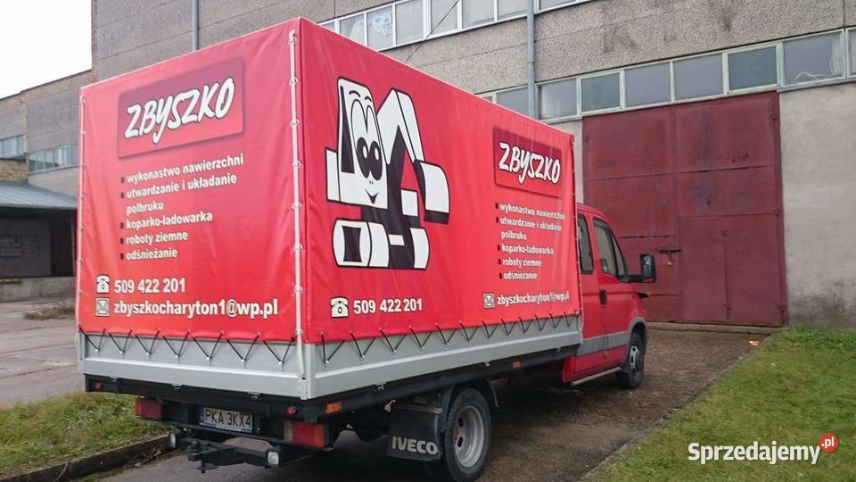 Plandeka samochodu dostawczego z reklamą podlaskie Białystok reklama